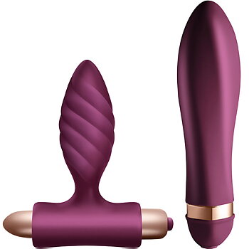 Climaximum Desire Kit Twisted Vibrator Anal Plug