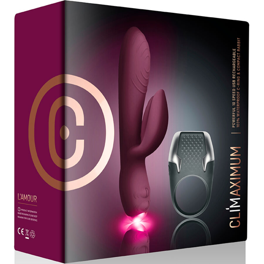 Climaximum Lamour Kit Rabbit Vibrator LED Cock Ring - 4