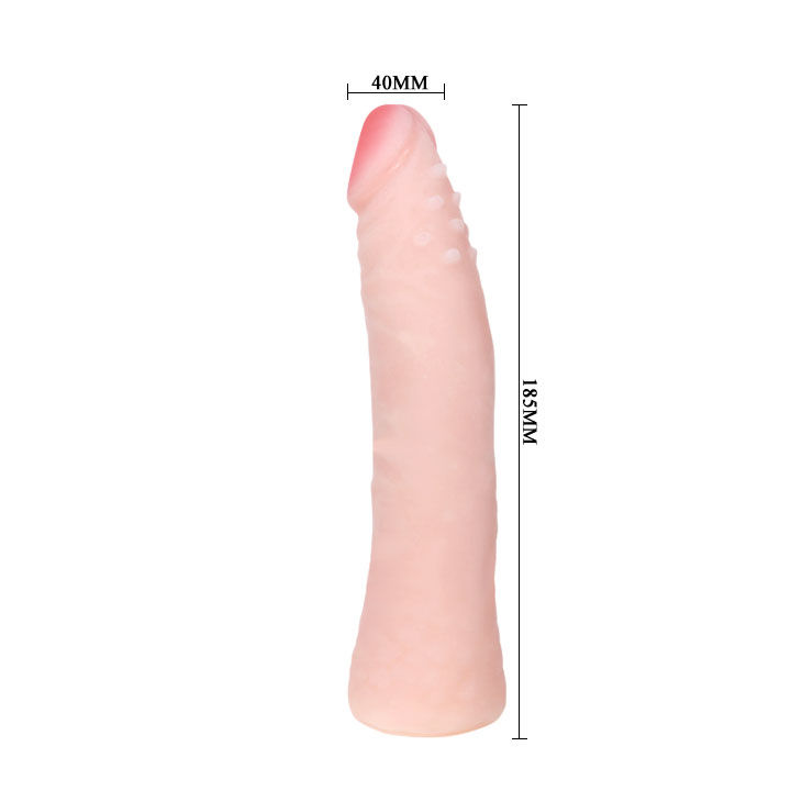 Baile Dildos Realistic Skin Touch Silicone 19 CM Random Box Color - 5