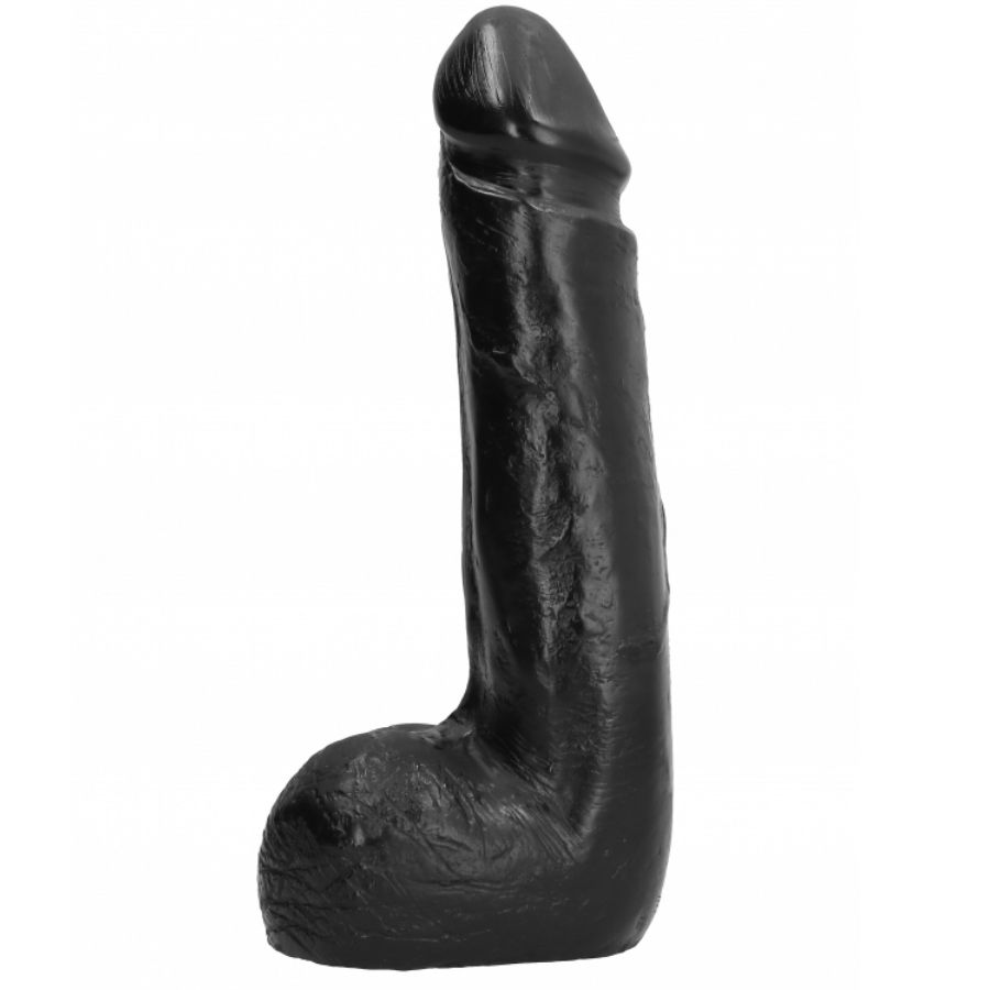 All Black Soft Realistic Dildo 20 CM - 2