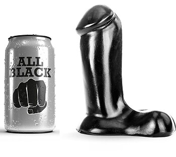 All Black Dildo Realistic 14 CM