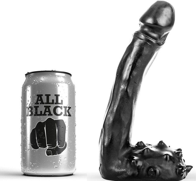 All Black Dildo Realistic 19 CM
