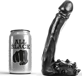 All Black Dildo Realistic 19 CM