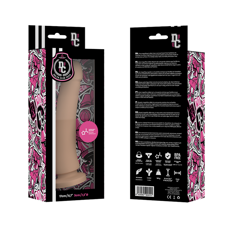 Deltaclub Club Toys Dildo Natural Medical Silicone 17 Cm O 3 Cm - 3