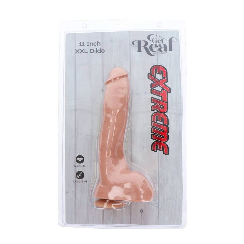 Get Real Extreme Dildo 28 Cm Skin - 5