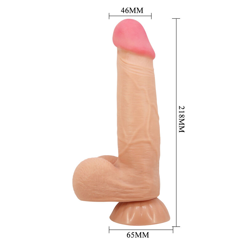Dildos Pretty Love Sliding Skin Realistic With Sliding Skin Suction Cup 21 8 Cm - 3