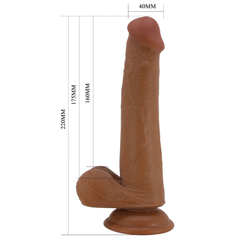 Dildos Pretty Love Tallen Realistic 22 Cm Brown - 5