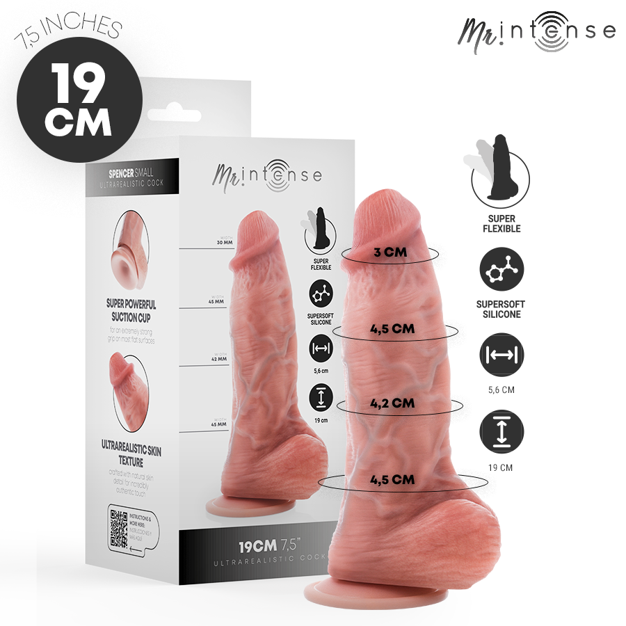 Mr Intense Dildos MR Intense Small Spencer Silicone 19 CM Ø 4 5 CM