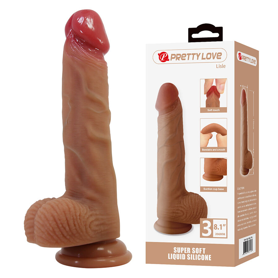 Dildos Pretty Love Lisle Realistic With Suction Cup 20 6 CM Ø 4 CM - 2