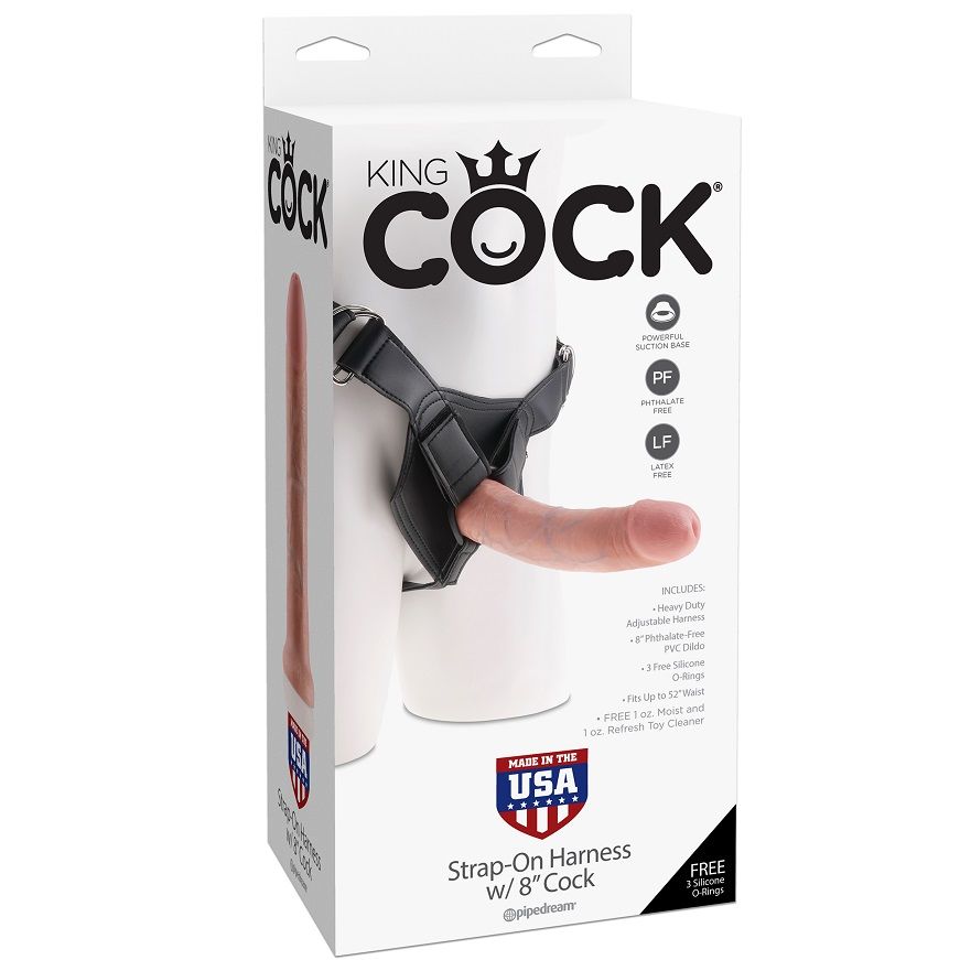 King Cock Harness With Realistic Penis 20 3 CM - 5