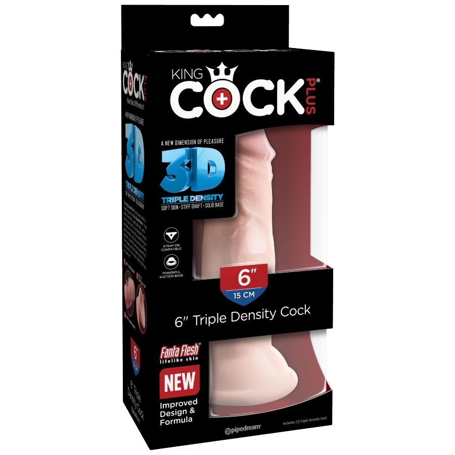 King Cock Triple Density Dildo 15 Cm - 5