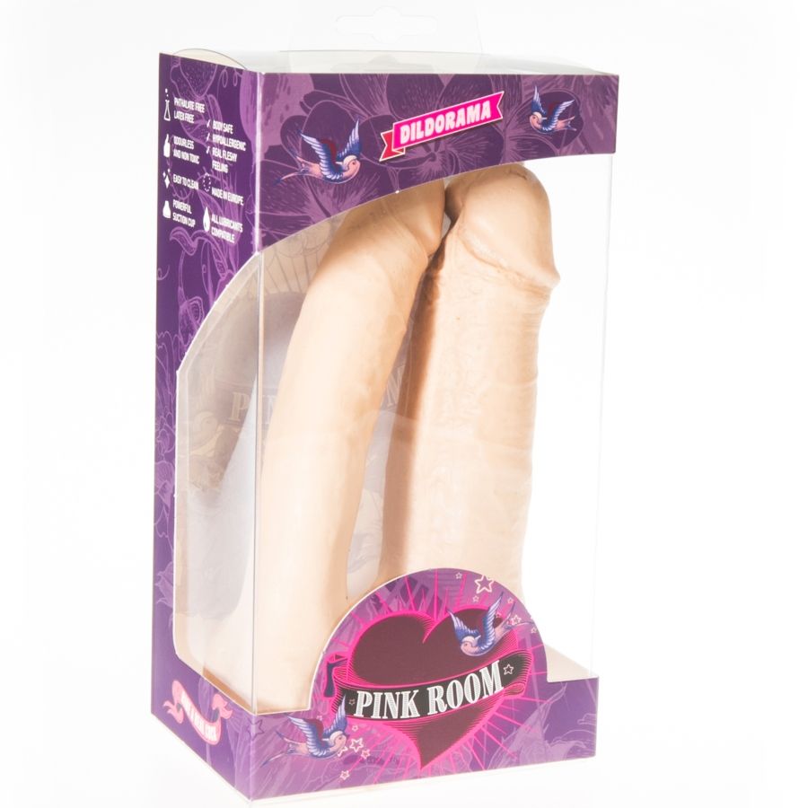 Pink Room Arthus Realistic Double Dildo 17Cm 15 5Cm - 2