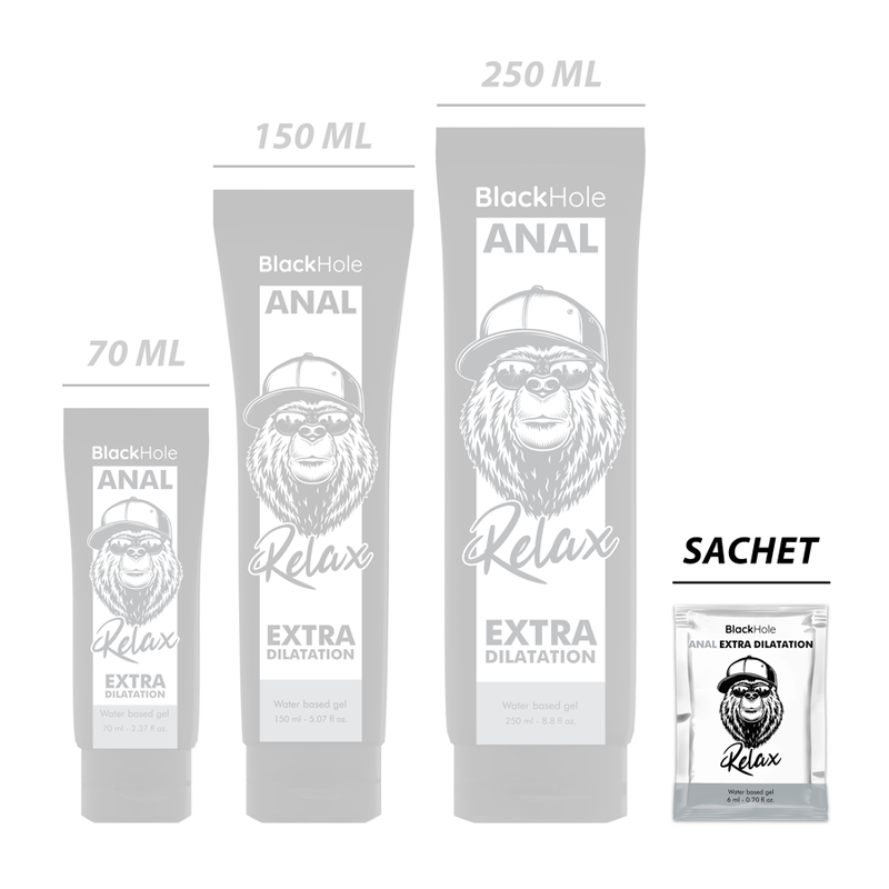 Black Hole Water Based Gel Extra Dilatation 6 Ml Single Dose - 2
