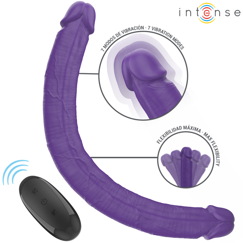 Intense Remote Control Gunter Dildo Double Vibrator 40 CM Remote Control - 2