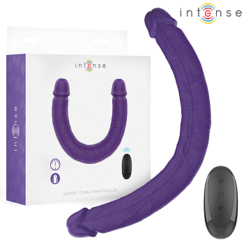 Intense Remote Control Gunter Dildo Double Vibrator 40 CM Remote Control