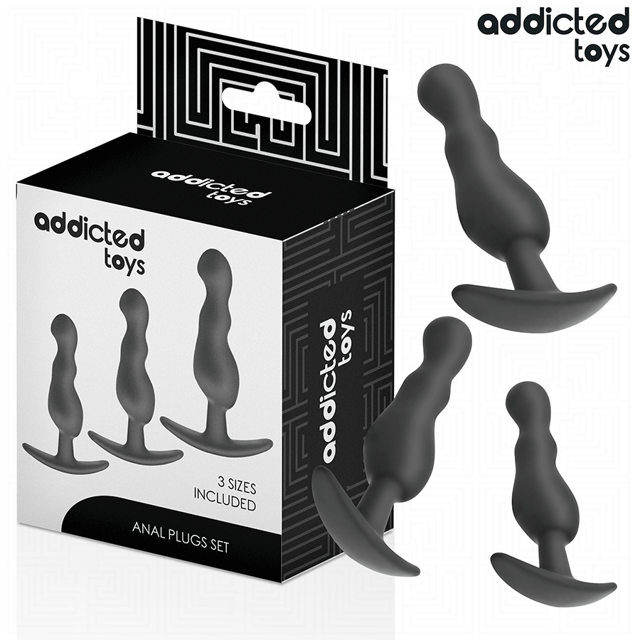 Addicted Toys OF 3 Anal Plug Silicone Set - 2