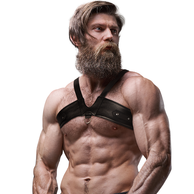 Fetish Submissive Attitude Brigade Leather Chest Harness - 4