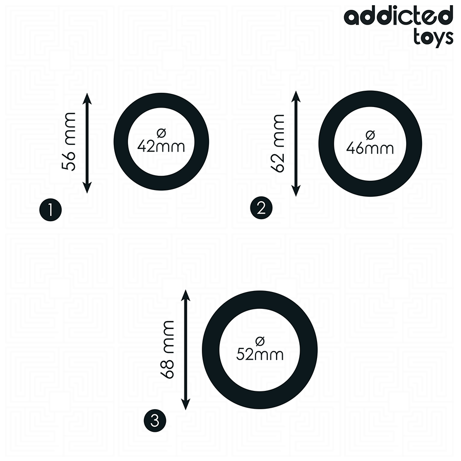 Addicted Toys OF Flat Silicone Rings Set - 5
