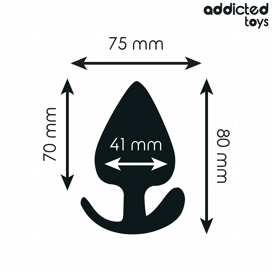 Addicted Toys Anal Plug Silicone Size 8 CM - 4