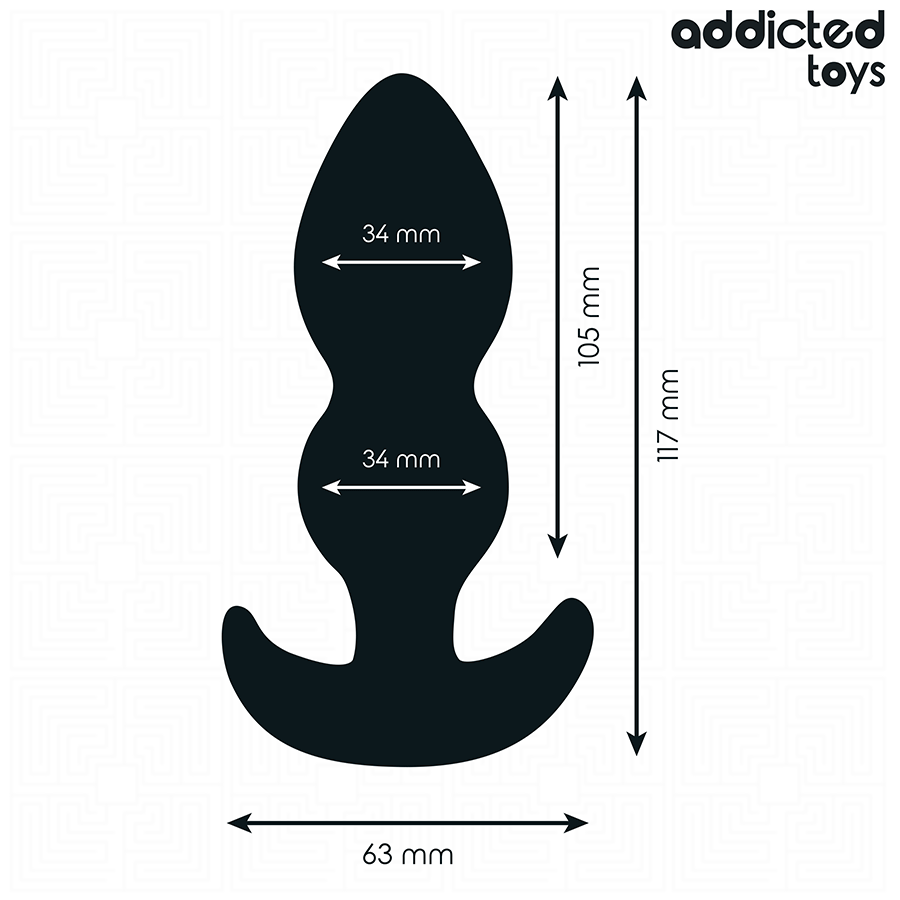 Addicted Toys Anal Plug Silicone Size 11 7 CM - 4