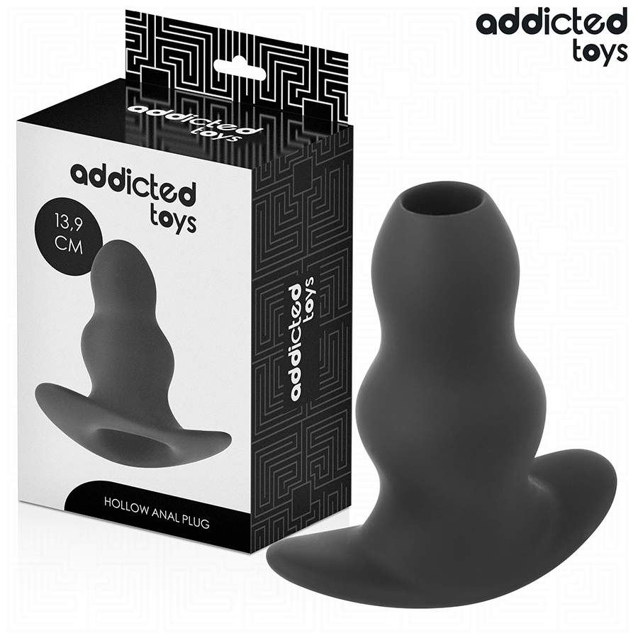 Addicted Toys Hollow Anal Plug Silicone Size 13 9 CM
