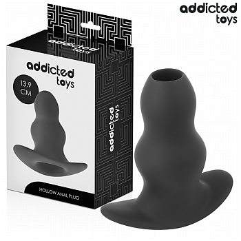 Addicted Toys Hollow Anal Plug Silicone Size 13 9 CM