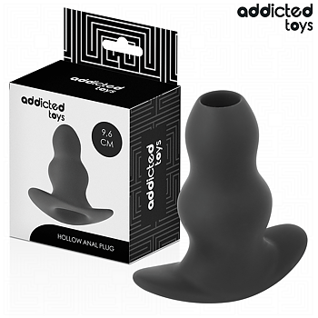 Addicted Toys Hollow Anal Plug Silicone Size 9 6 CM
