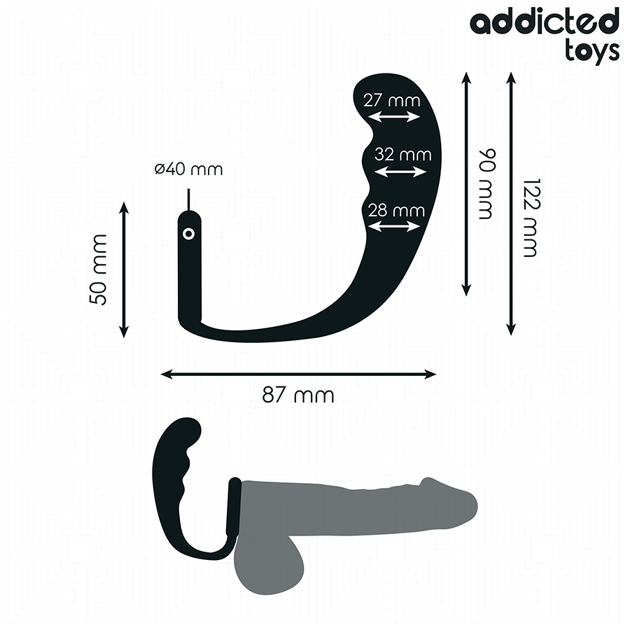 Addicted Toys Anal Plug With Ring Silicone - 4
