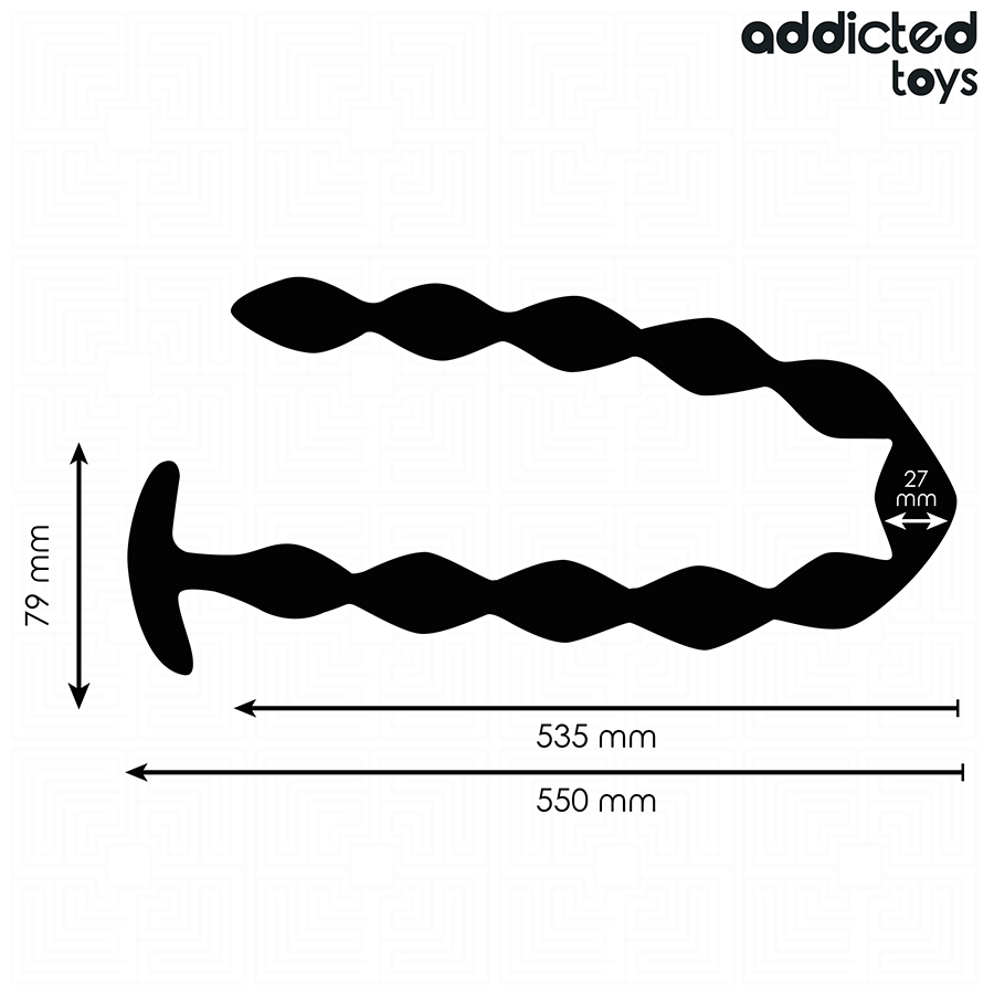Addicted Toys Extra Long Silicone Anal Plug - 4