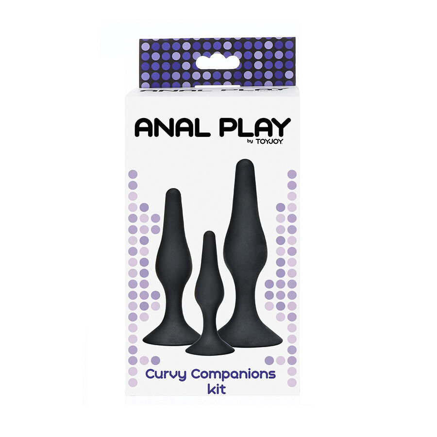 Toyjoy Anal Play Curvy Companions Anal Plug 3 Pieces - 3