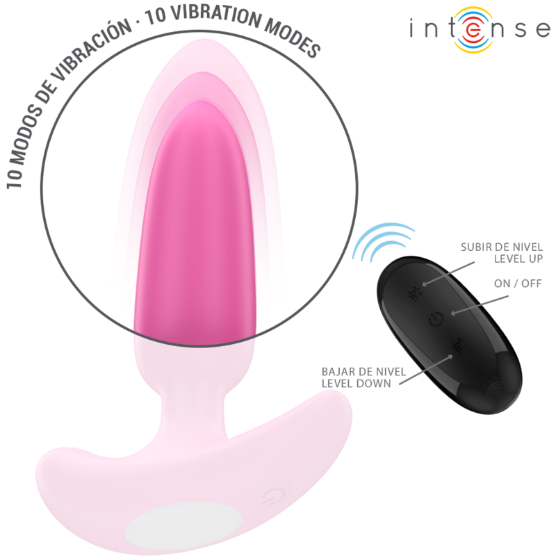 Intense Anal Toys Ross Anal Plug 10 Vibrations Remote Control - 5