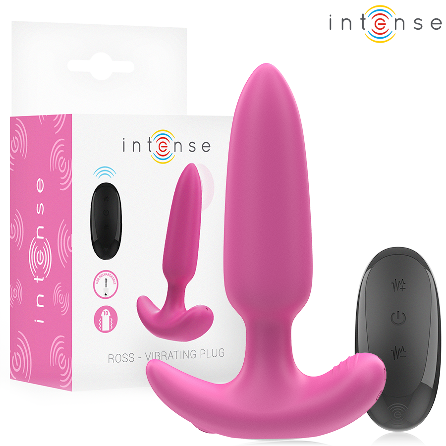 Intense Anal Toys Ross Anal Plug 10 Vibrations Remote Control