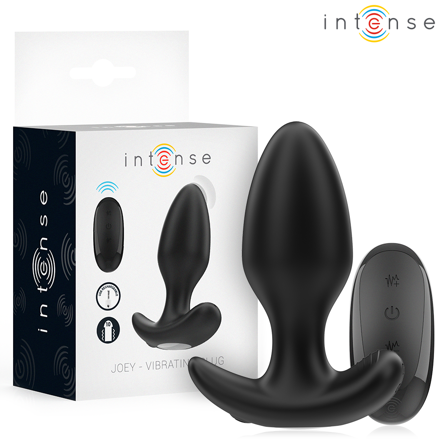 Intense Anal Toys Joey Anal Plug 10 Vibrations Remote Control