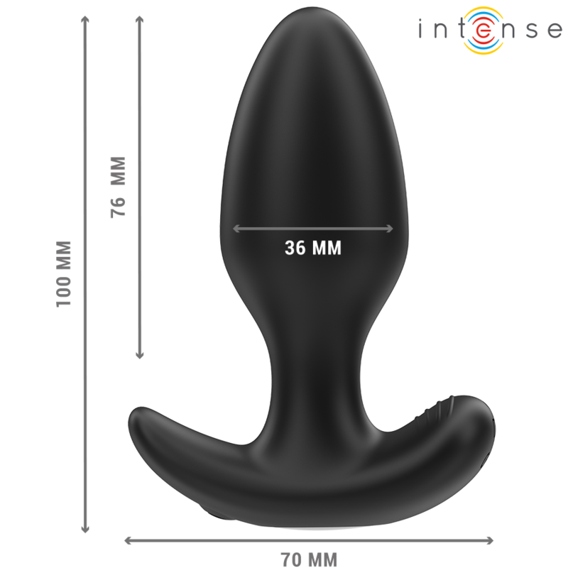 Intense Anal Toys Joey Anal Plug 10 Vibrations Remote Control - 3