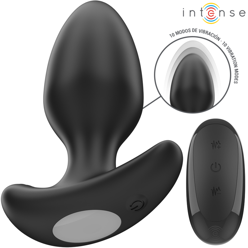 Intense Anal Toys Joey Anal Plug 10 Vibrations Remote Control - 2
