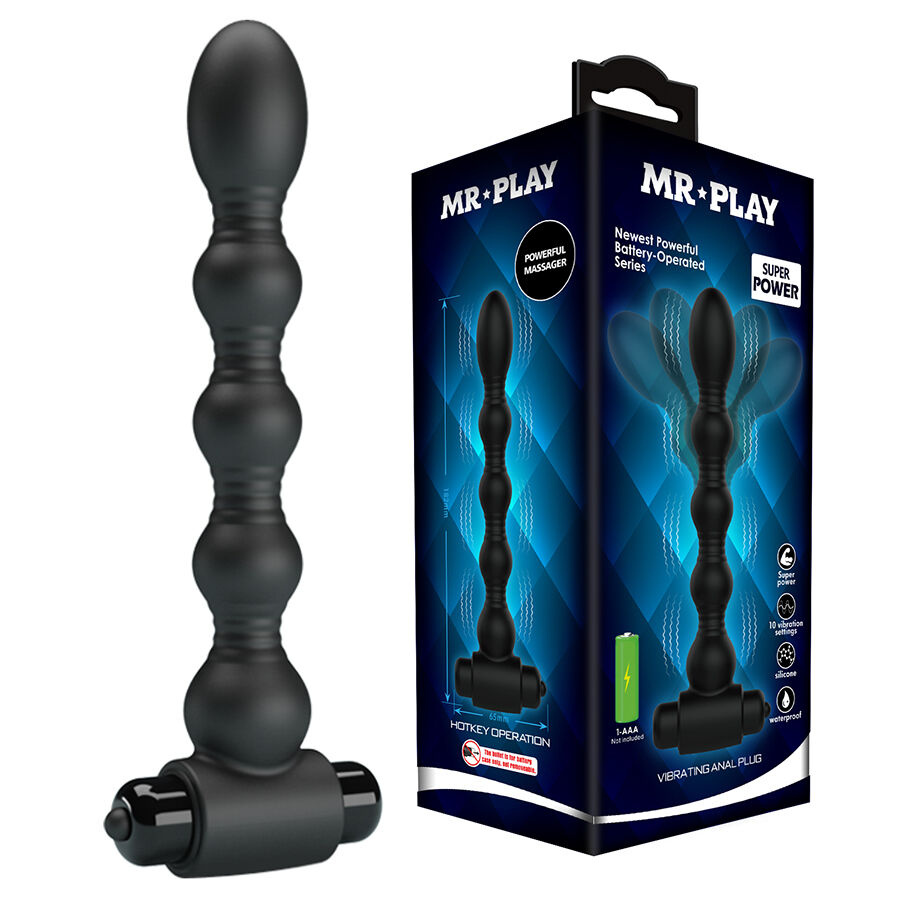 Mr Play Vibrating Anal Plug Massager - 2