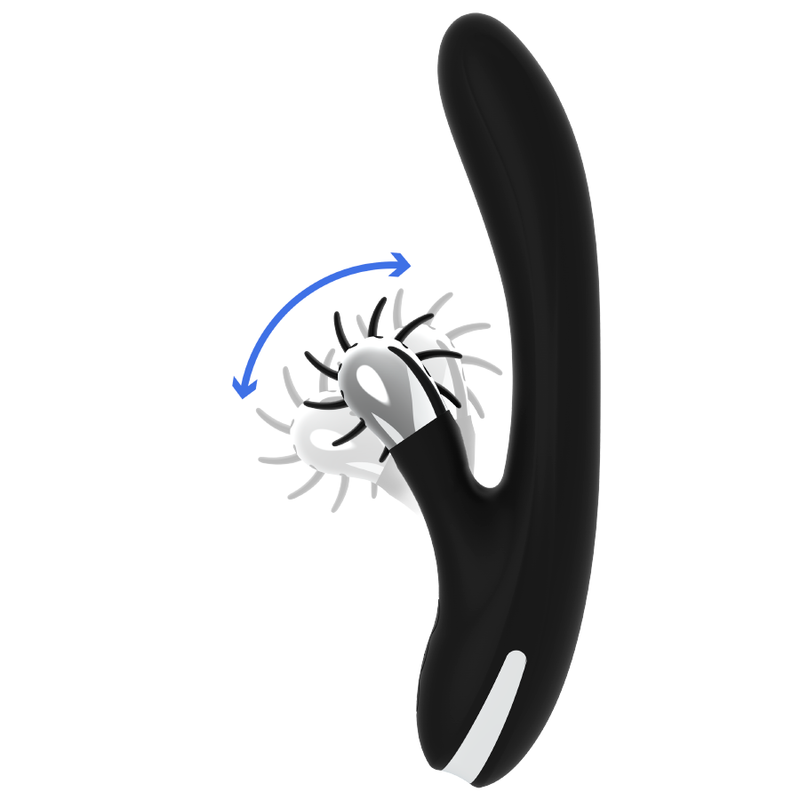 Black Silver Bunny Johnny Vibrating Vibe