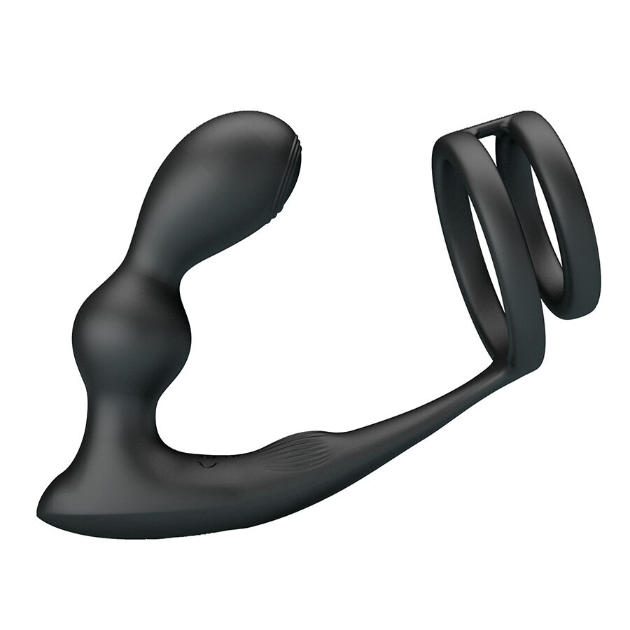 Mr Play Vibrating Anal Plug With Penis Ring Remote Control - 4
