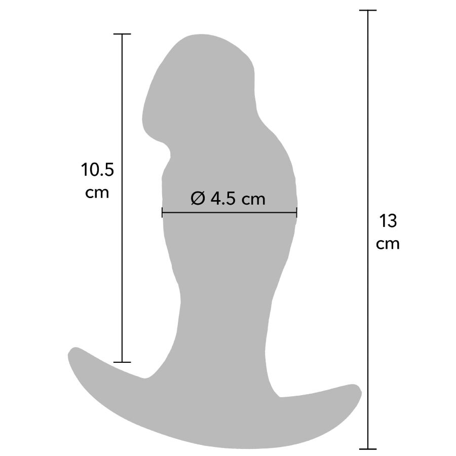 Hidden Desire Inferno Realistic Buttplug 13 CM - 5