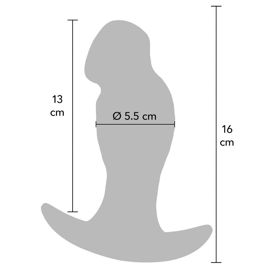 Hidden Desire Inferno Realistic Buttplug 16 CM - 5