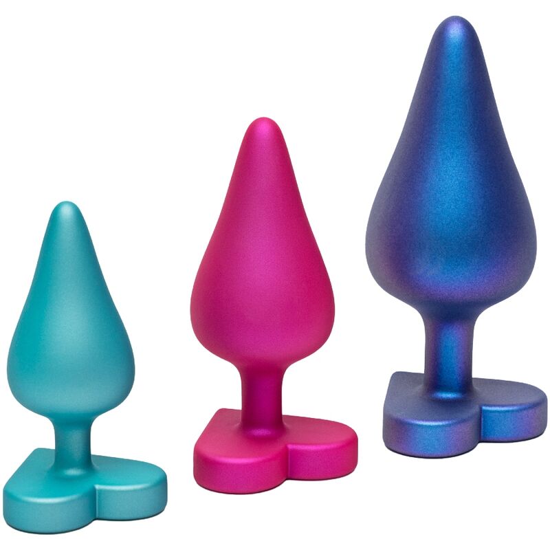 Romp Luster Anal Training Kit With Heart Shaped Base