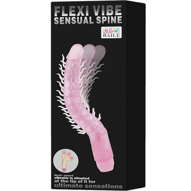 Baile Flexi Vibe Sensual Spine Bendable Vibrating Dildo Lilac 23 5 Cm - 2