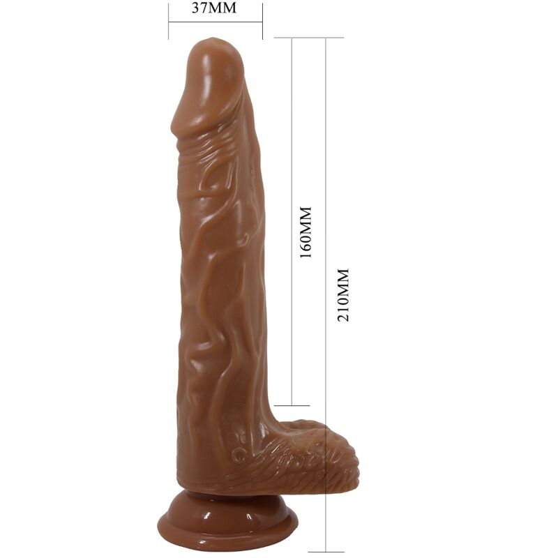 Baile Dildos Bodach Realistic Vibrator With Remote Control Suction Cup - 5