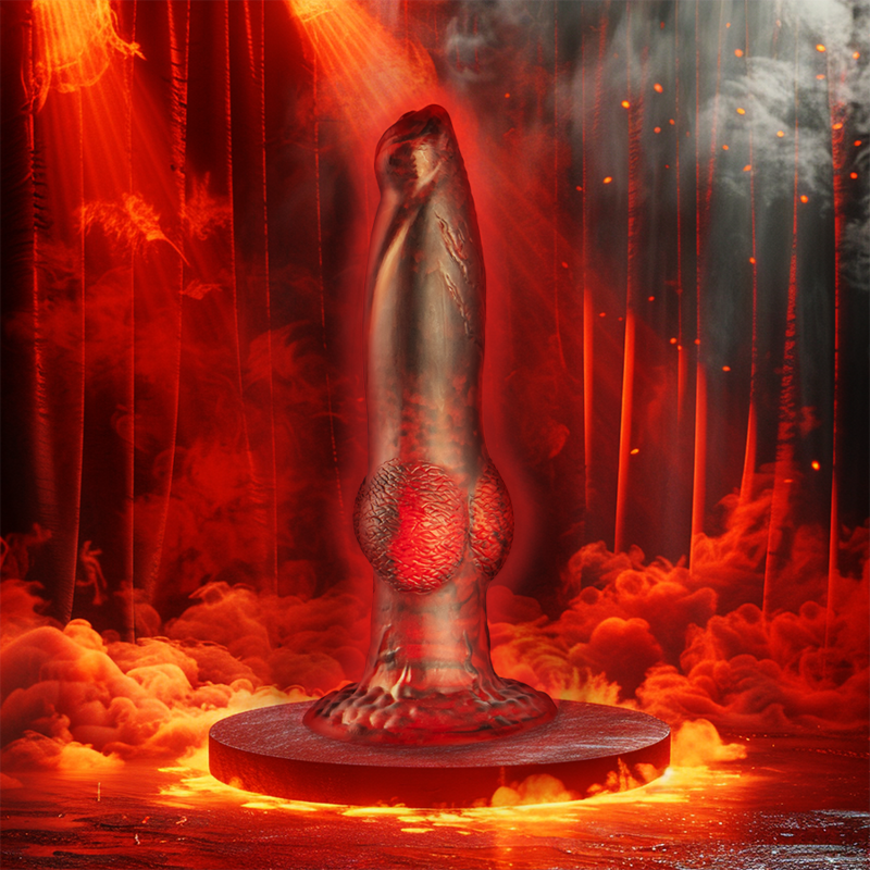 Epic Prometheus Dildo Titan IN Flames Rechargeable Remote Control - 2