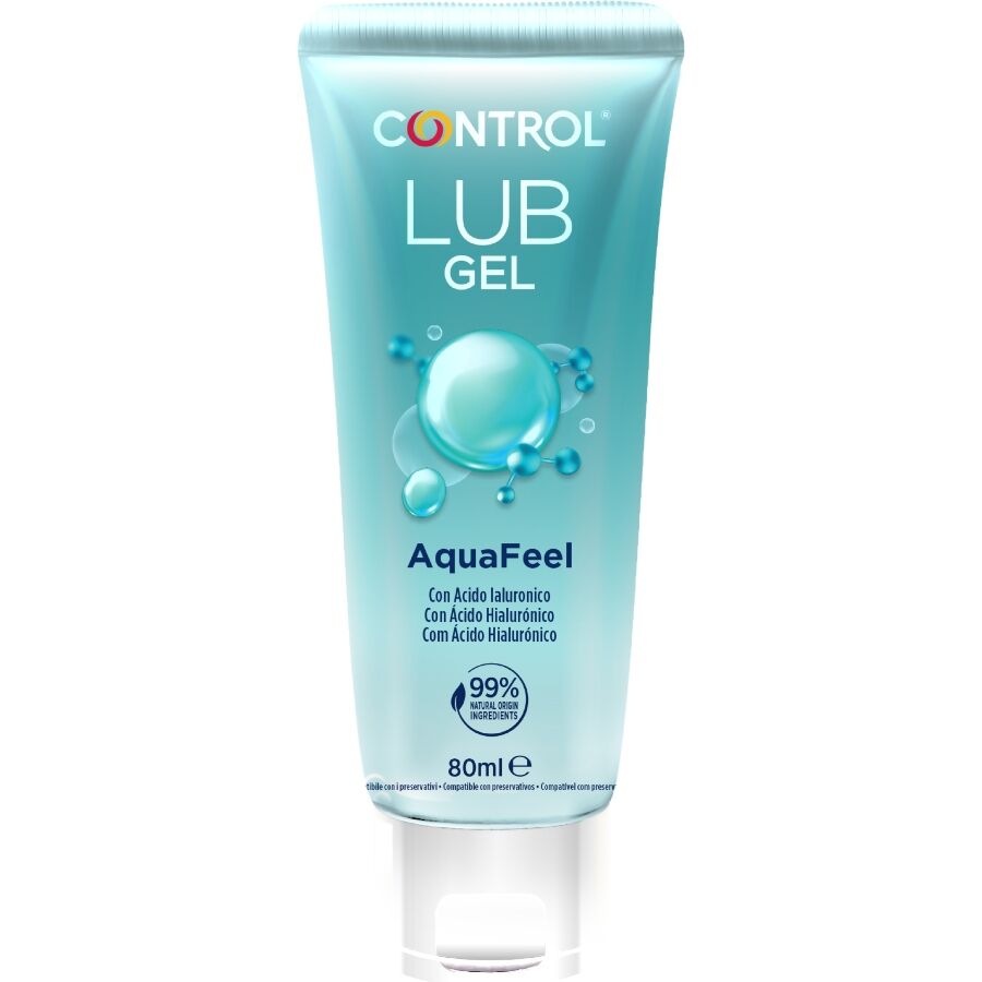 Control Lubes Aquafeel Lubricant With Hyaluronic Acid 80 Ml