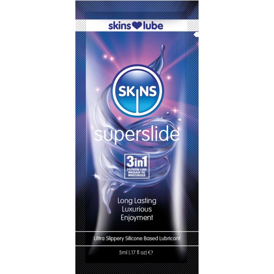 Skins Superslide Silicone Based Lubricant Single Dose 5 Ml