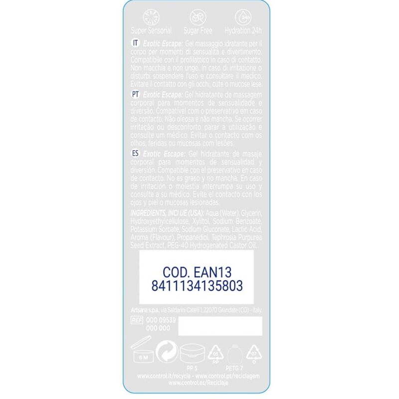Control Lubes En 1 Massage Pleasure Exotic 200 Ml - 2