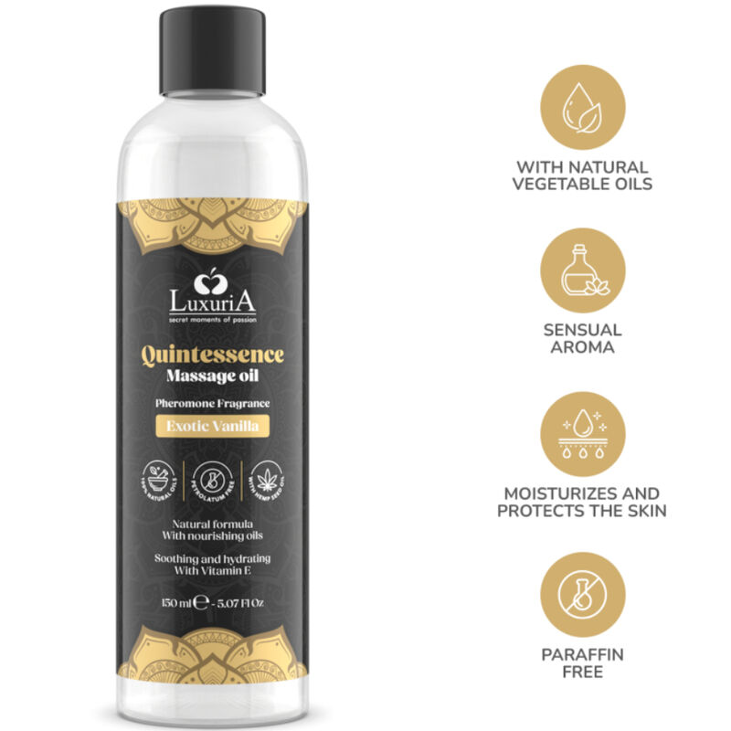 Intimateline Luxuria Aceite De Masajes Vainilla Exotic 150 Ml - 4