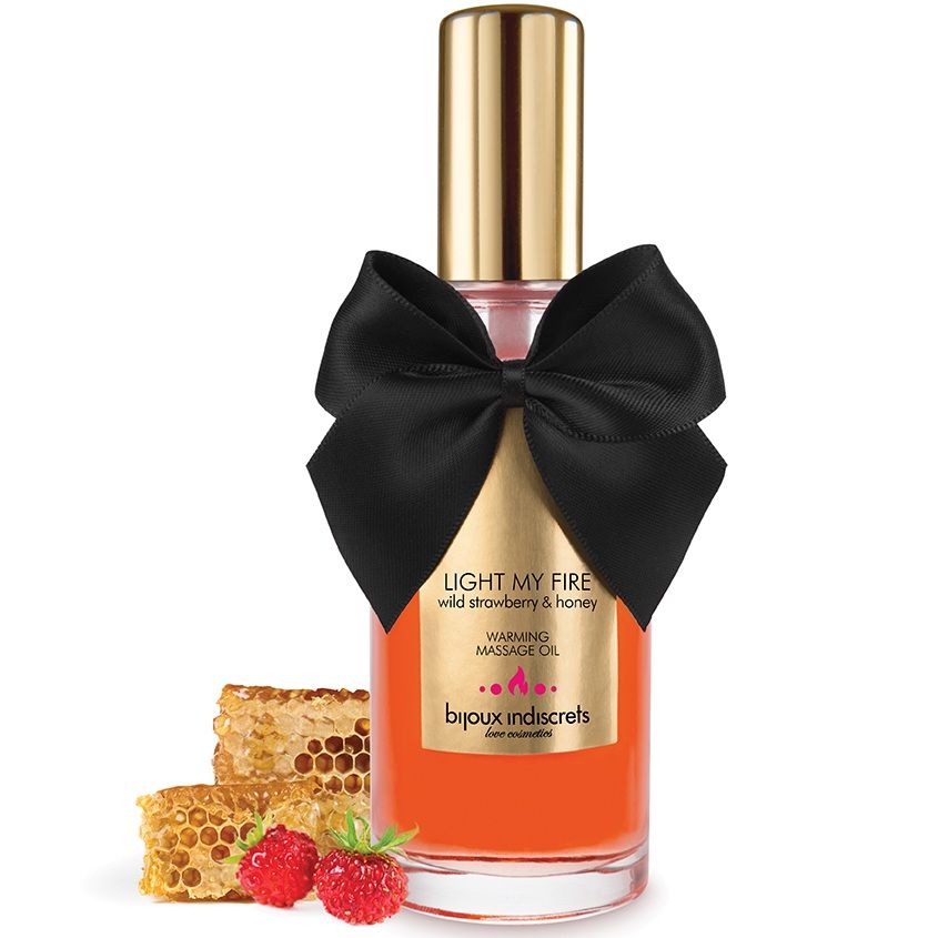 Bijoux Love Cosmetiques Massage Oil Heat Effect Strawberry Aroma - 3