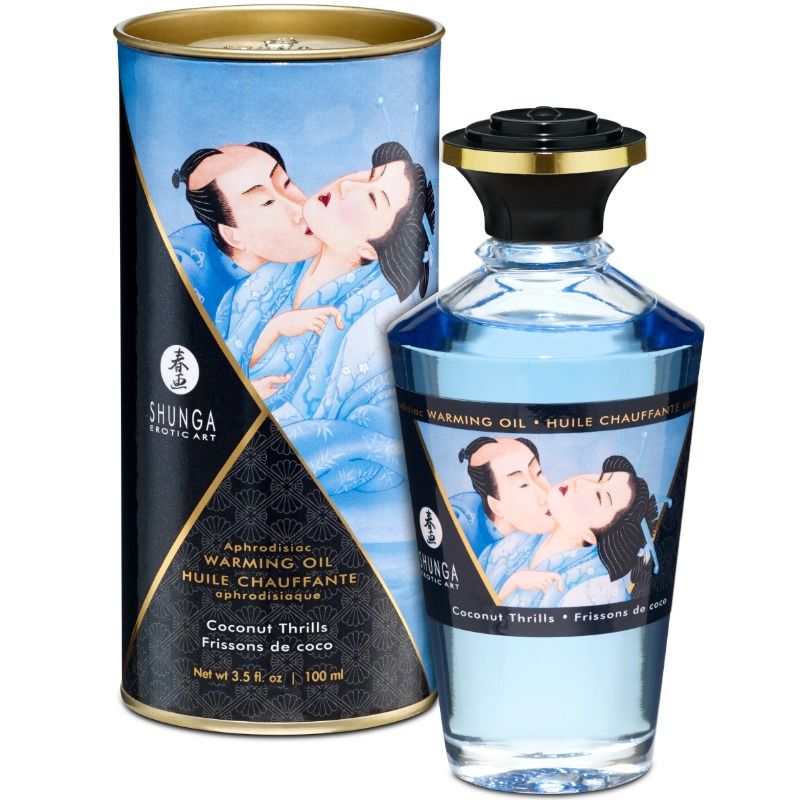 Shunga Oils Coconut Flavor Heat Effect Massage 100 Ml